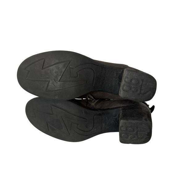 Gray A.S.98 Gray Distressed Heeled Ankle Boots 39 US 8,5 - Picture 7 of 9